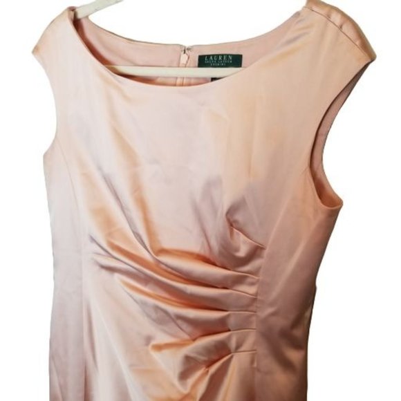 Lauren Ralph Lauren Womens 12 Pink Sleeveless Plea - Picture 4 of 8